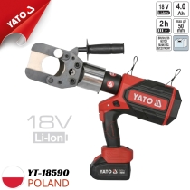 Máy cắt cáp thủy lực dùng pin 18V Brushless 50mm  Yato YT-18590 - Ba Lan