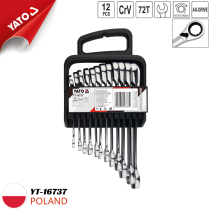 12pcs Reversible Combination Spanner Set 8-19mm Yato YT-16737 - Poland