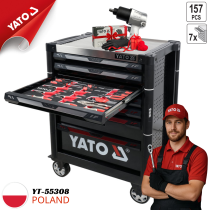 Yato YT-55308 DIY Tool Cabinet/Set - 157 Pieces - Poland