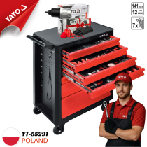 Tủ đồ nghề sửa chữa cao cấp 141 chi tiết Yato YT-55291 - Ba Lan 