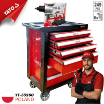 Tủ đồ nghề 6 ngăn 249 chi tiết Yato YT-55260 - Ba Lan