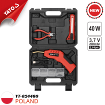 Máy hàn nhựa không dây 3.7V (kèm 1 pin 2.0Ah và bộ sạc) Yato YT-824480 - Ba Lan