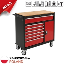 Tủ Đồ Nghề 8 Ngăn 365 Chi Tiết Mặt Gỗ Yato YT-55262 Pro