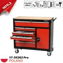 Tủ Đồ Nghề 8 Ngăn 365 Chi Tiết Mặt Gỗ Yato YT-55262 Pro