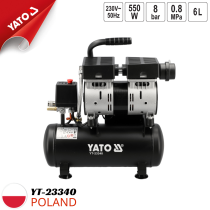 Máy nén khí giảm ồn 6L Yato YT-23340 - Ba Lan