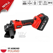 Máy mài góc dùng pin 18V không chổi than Yato YT-828245 - Ba Lan