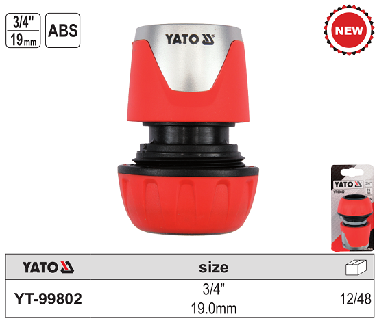 Khớp nối 2 đầu 3/4 inch Yato YT-99802