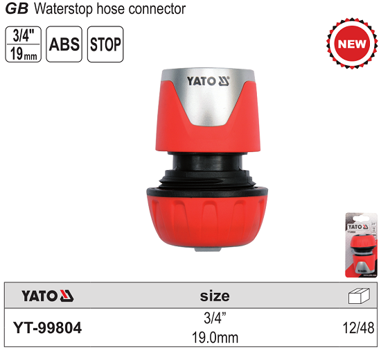 Khớp nối 2 đầu ống 3/4 inch Yato YT-99804