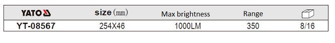 Đèn pin XPL 10W 1000Lm Yato YT-08567